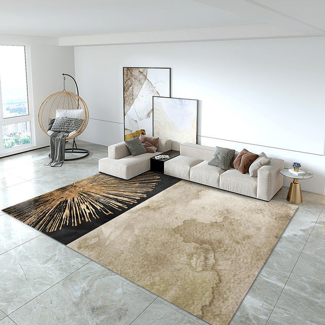 Contemporary Japanese style area rug for living room decor
